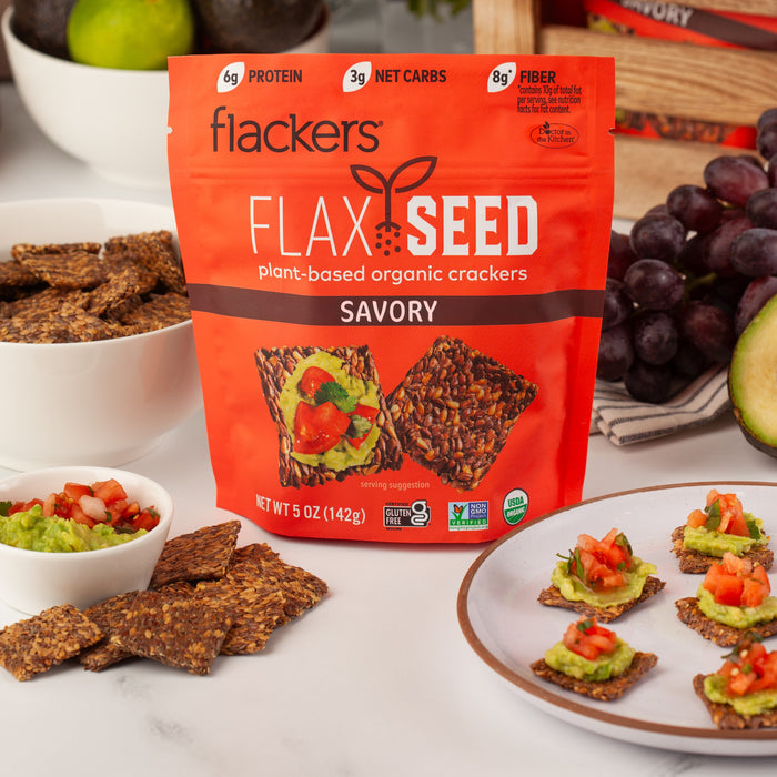 Savory Flaxseed Crackers