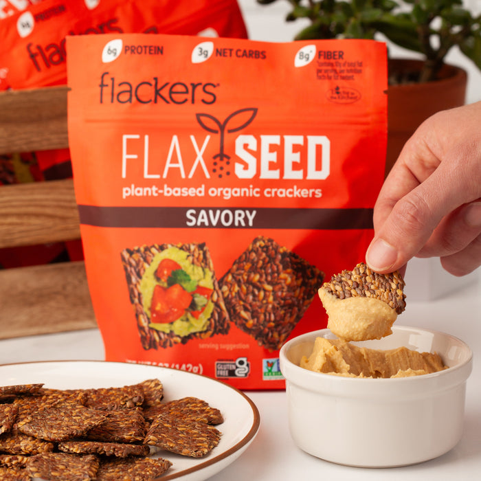 Savory Flaxseed Crackers