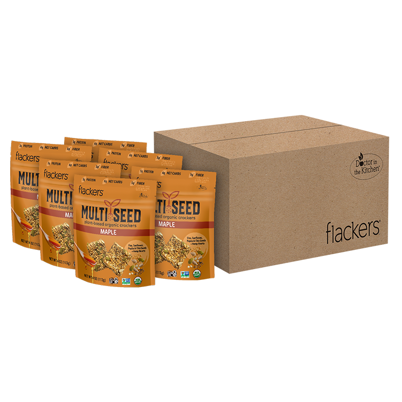(6-pack) Maple Multi Seed Crackers