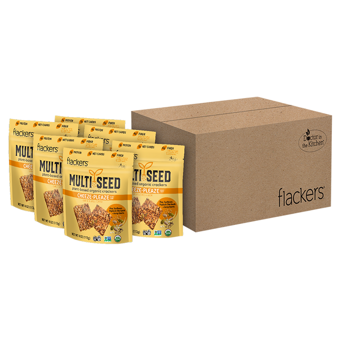 (6-pack) Cheeze-Pleaze Multi Seed Crackers