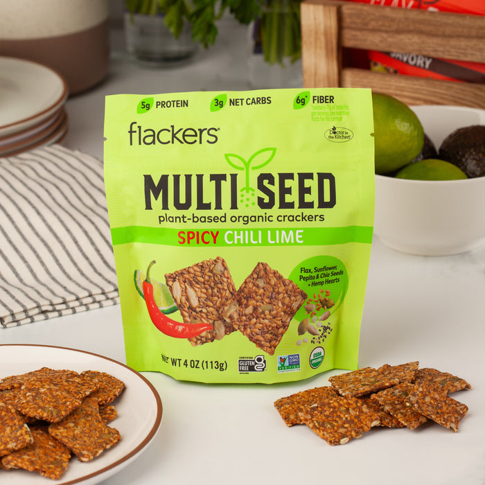 Spicy Chili Lime Multi Seed Crackers