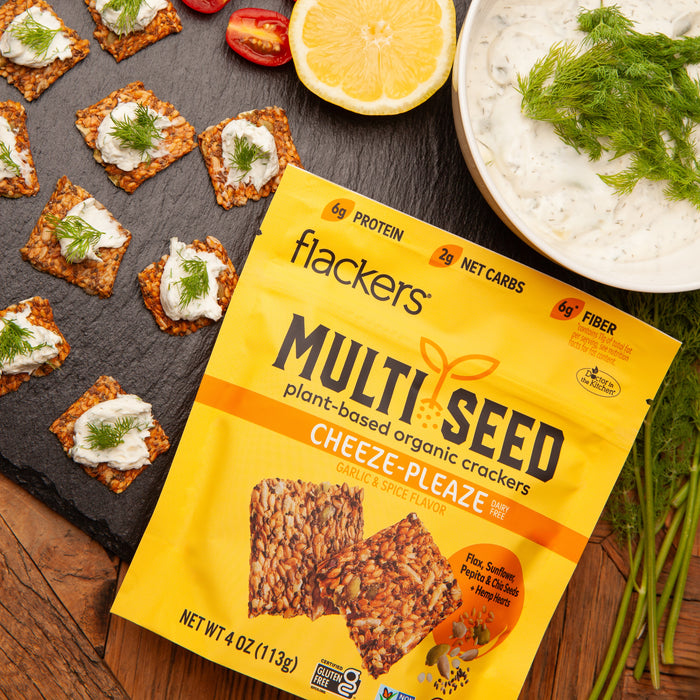 (6-pack) Cheeze-Pleaze Multi Seed Crackers