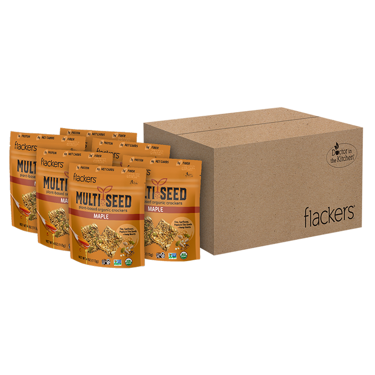 (6-pack) Maple Multi Seed Crackers