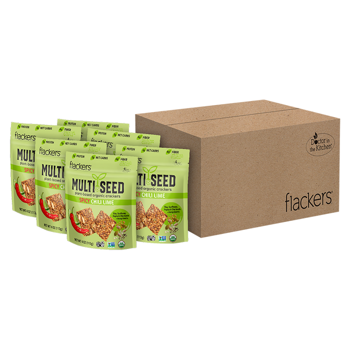 (6-pack) Spicy Chili Lime Multi Seed Crackers