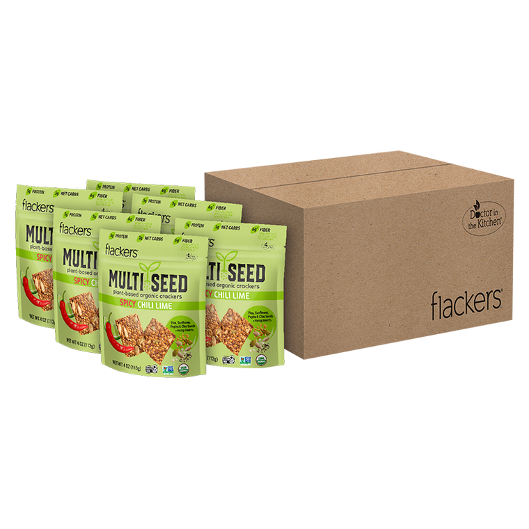 (6-pack) Spicy Chili Lime Multi Seed Crackers